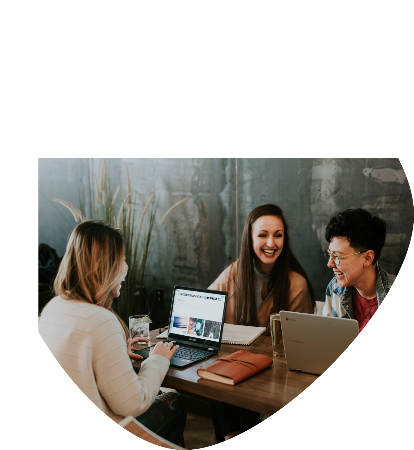 Students working together